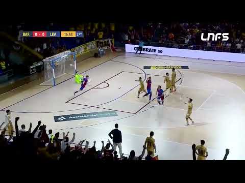 Gol Sergio Lozano (1-0) Barça FS - Levante UD FS. J27, 1Div. LNFS