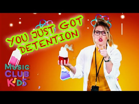 Uh Oh, Detention! 🎶 "You Just Got Detention" Music Video | MusicClubKids!
