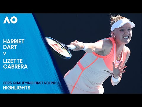 Harriet Dart v Lizette Cabrera Highlights | Australian Open 2025 Qualifying First Round
