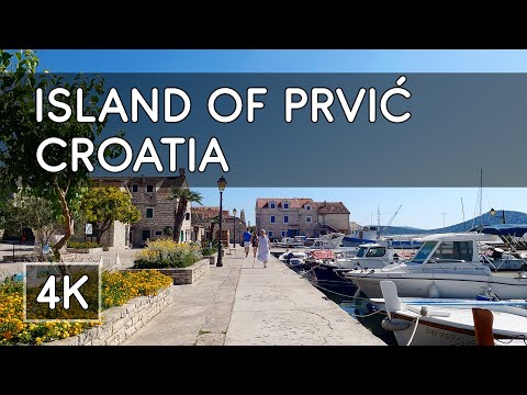 Walking Tour: Island of Prvić, Croatia - 4K UHD Virtual Travel