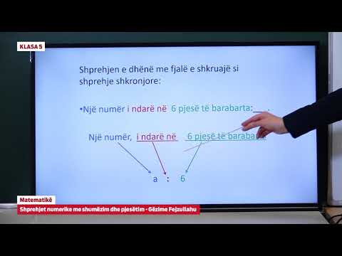 e Mesimi Klasa 5 - 5096 Matematikë - Shprehjet numerike me shumëzim dhe pjesëtim