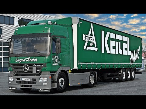 ETS2 1.46 | Promods | Mercedes Actros MP2 | Wrocław 🇵🇱 - Prague 🇨🇿
