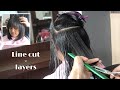 Line Cut X Layers Long Bob Hair Transformation Trend Potong Rambut Wanita