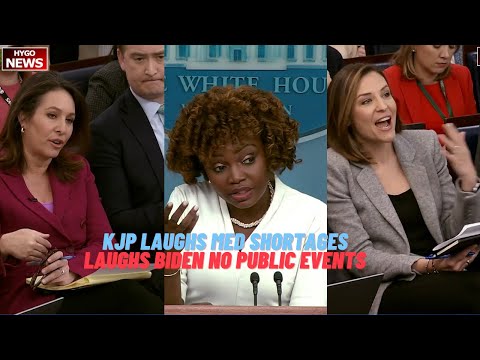 KJP laughs Med Shortages, laughs Biden No Public Events But He's 'Still Working', Ban Tiktok