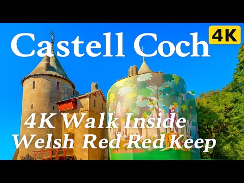 4K Walk inside Castell Coch — A Fairytale Castle like Game of Thrones' Red Keep Welsh Edition