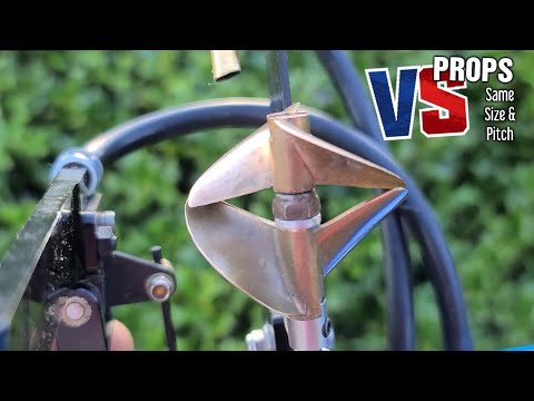 RC Boat Prop Comparison High Rake Vs Low Rake Proboat UL-19 - ABC 1716 Vs Octura 642