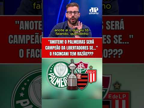 FACINCANI POLEMIZA AO VIVO! “ANOTEM! O PALMEIRAS SERÁ CAMPEÃO DA LIBERTADORES SE…”
