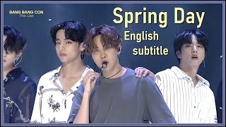 BTS - Spring Day from Bang Bang Con The Live 2020 [ENG SUB] [Full HD]