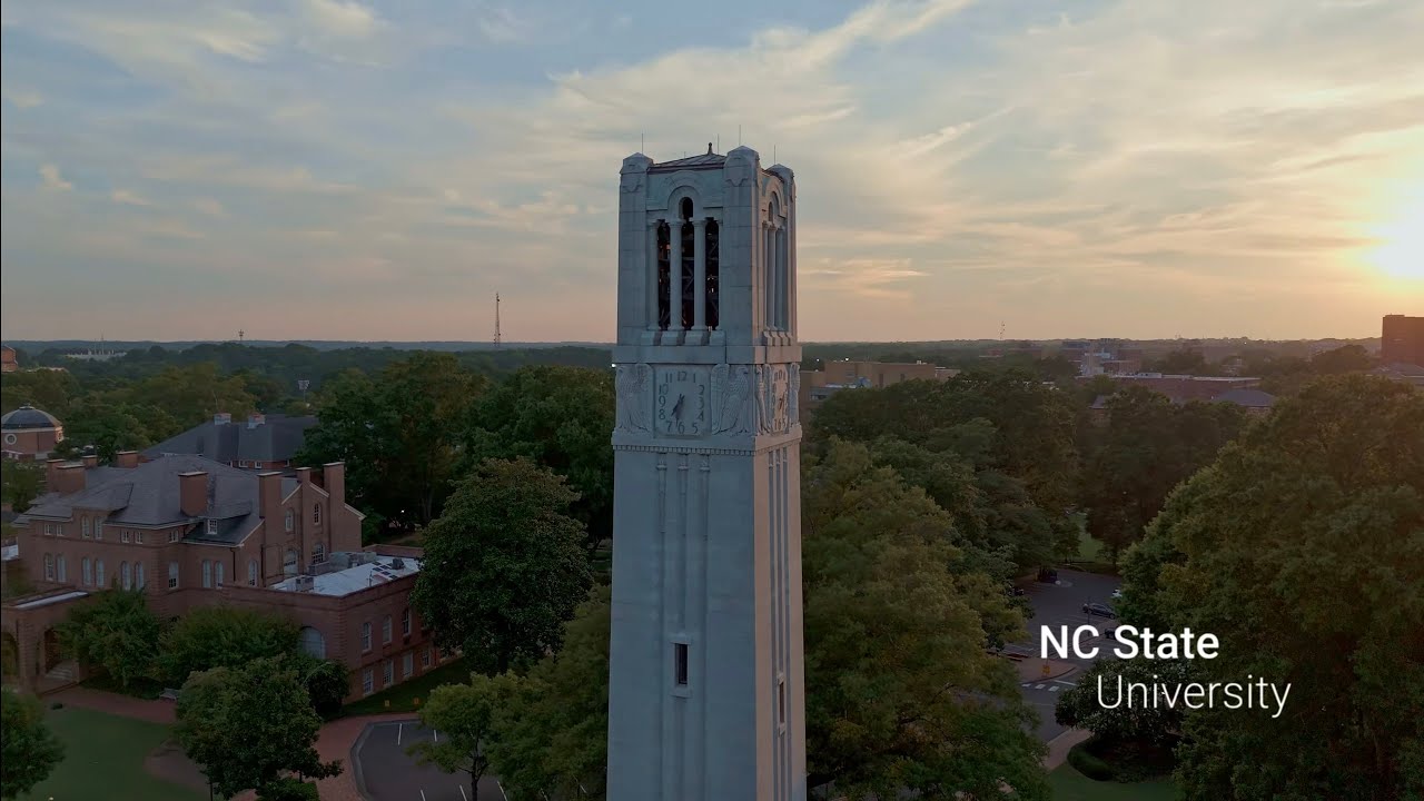 NC State University Main Campus 2023 4K Aerial Video