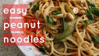 Peanut Butter Noodles // Easy - Cheap - Vegan