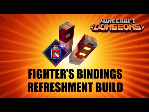 Minecraft Dungeons Fighter's Bindings Refreshment Build (No Radiance/Swirling)