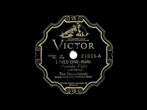 The Troubadours - Loved One (1927) Featuring Franklyn Baur
