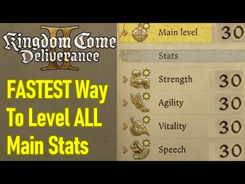 FASTEST way to level up ALL MAIN STATS: Speech, Agility, Vitality, Strength, and Main Level