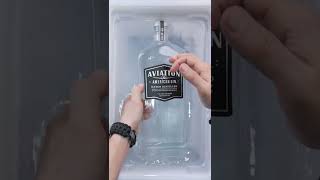 How to Freeze Any Bottle Inside Clear Ice 🧊 #shorts