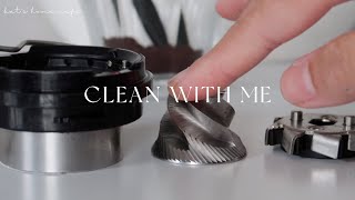 Deep cleaning my coffee corner + How to clean breville barista express grinder