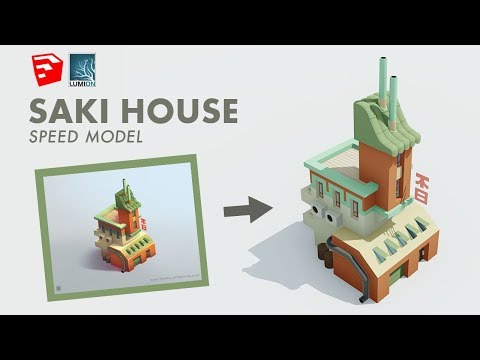 Saki House | Sketchup Speed Model | Lumion 9 Render