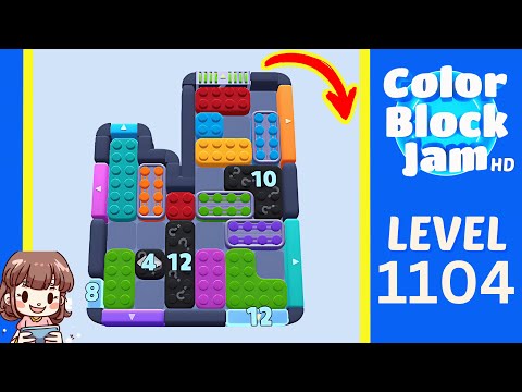 Color Block Jam Level 1104 Solution Walkthrough