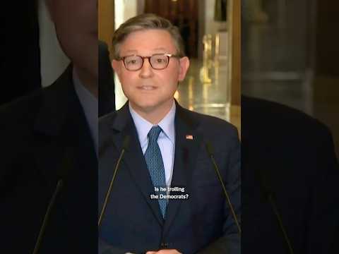 Johnson Says Trump Is ‘Trolling’ Democrats Amid Shutdown Cuts