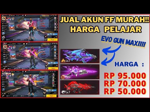 jual akun ff murah terpercaya || jual 3 akun sultan ini harganya cuma 50k buruan beli sebelum habis!