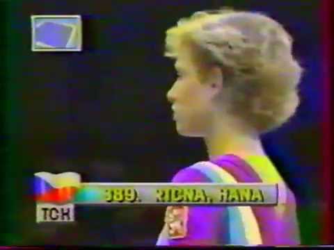 Hana RICNA (TCH) floor - 1988 Seoul Olympics AA