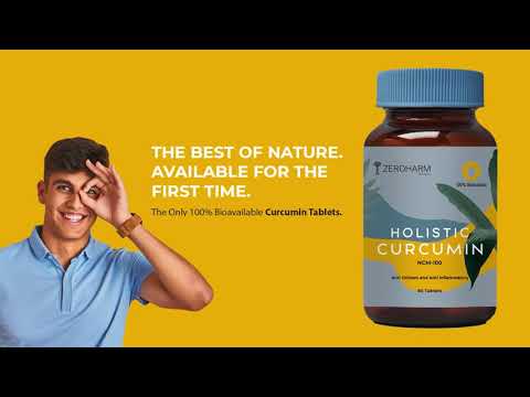 Holistic curcumin with piperine tablets