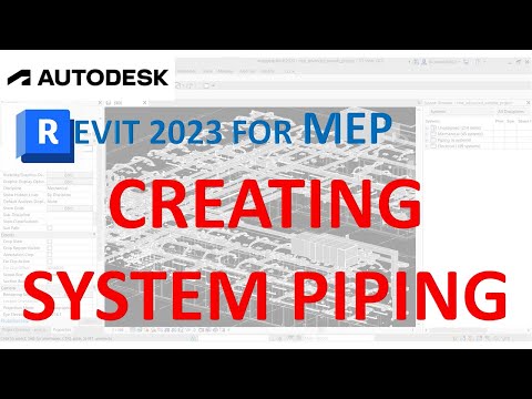 REVIT 2023 FOR MEP - SYSTEM PIPING