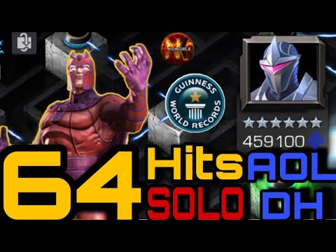 Abyss of Legends DH solo in 64 hits Using 6* r2 Red Magneto! #MCOC(Marvel Contest of Champions)