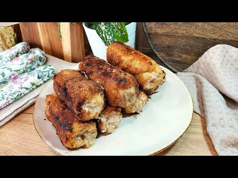 Roladki ze schabu z pieczarkami i serem w chrupiącej panierce - lepsze niż tradycyjne schabowe!