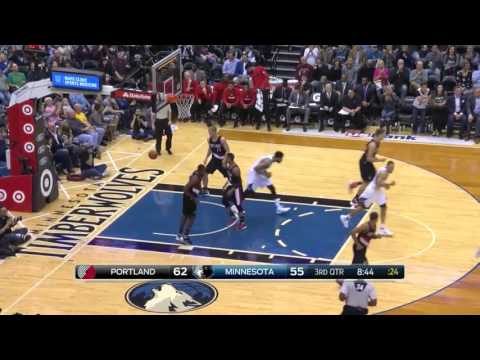 Nemanja Bjelica vs Portland Trail Blazers 2015.11.02 (5Pts)