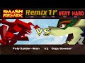 Smash Remix Classic Mode Remix 1P Gameplay With Polygon Spider Man VERY HARD