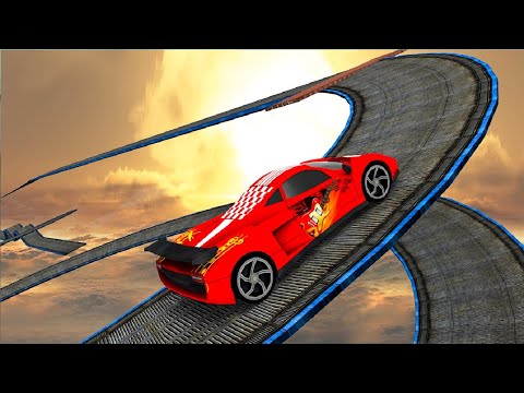Deadly Race Impossible Stunt Car Tracks 3D #7 Red Car Driving - Level 10 & 11 Android Gameplay