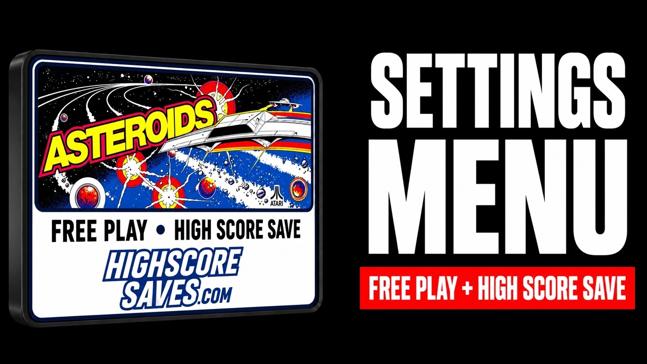 Asteroids settings menu video guide