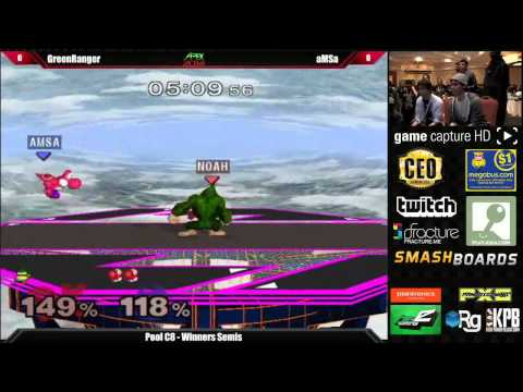 Apex 2014 Melee - Pool C8 - GreenRanger (DK) vs aMSa (Yoshi)