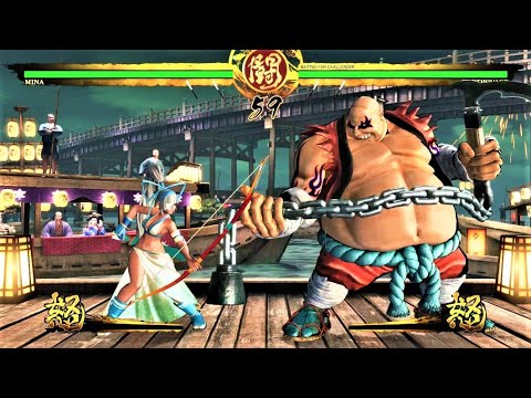 LEVEL 5 Mina Majikina VS Earthquake SAMURAI SHODOWN BATTLE MATCH