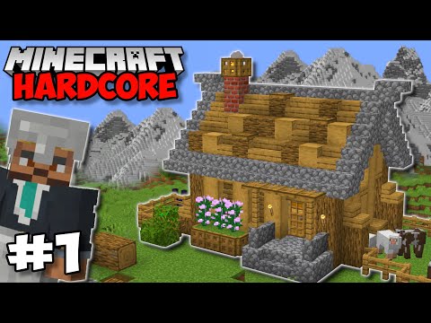 MY STARTER HOUSE - Minecraft 1.18 Hardcore (#1)