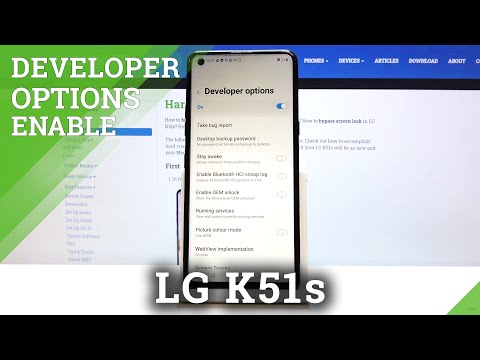 Developer Options in LG K51s – Activate Developer Settings