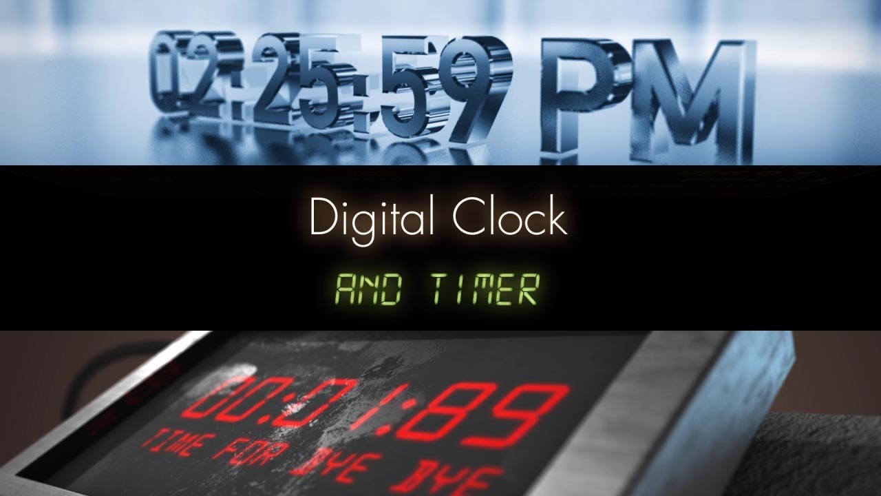 Digital Clock / Timer Presets After Effects Tutorial