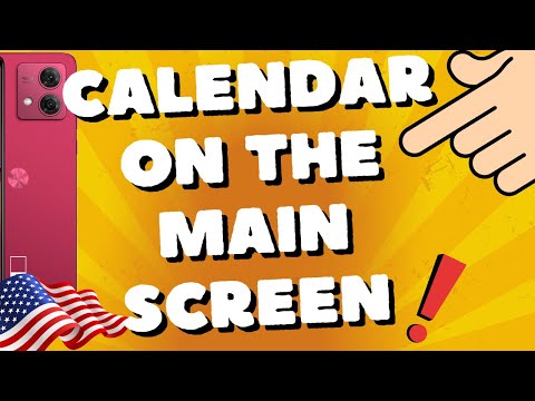 how to put the calendar on the main screen Motorola Moto G54 5G, G84, G73, G53, and Edge 40
