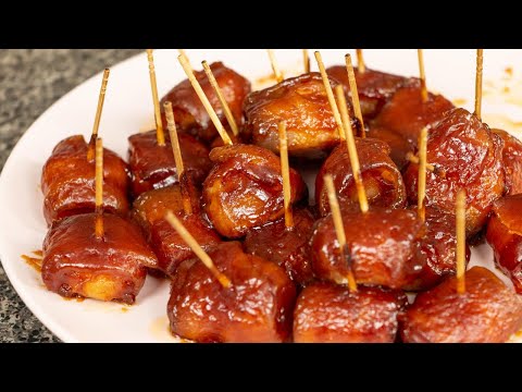 Super Easy Bacon Wrapped Water Chestnuts