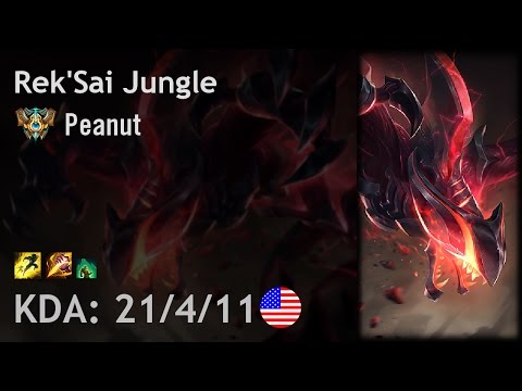 Rek'Sai Jungle vs Hecarim - Peanut - NA Challenger Patch 6.20
