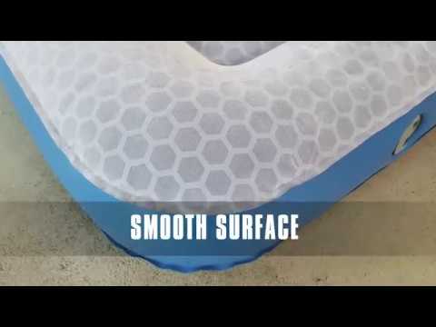 Миниатюра изображения товара Надувной матрас High Peak Air Bed Cross Beam Single Extra Long / 40043 (светло-серый/синий)