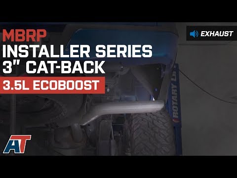 2015-2017 F150 MBRP Installer Series 3″ Cat-Back Exhaust 3.5L EcoBoost Sound Clip & Install