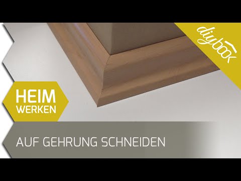 The skirting board corners: cutting skirting boards at a miter