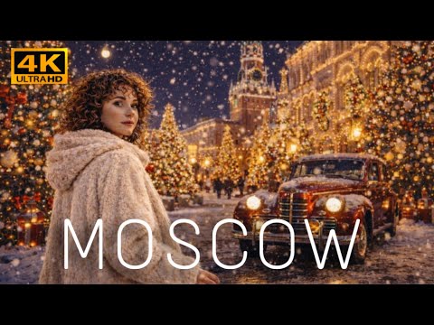 🎄4К Moscow, How Is This Real?! This City Is Glowing 2026