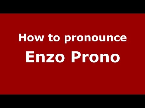 How to pronounce Enzo Prono (Spanish/Argentina) - PronounceNames.com