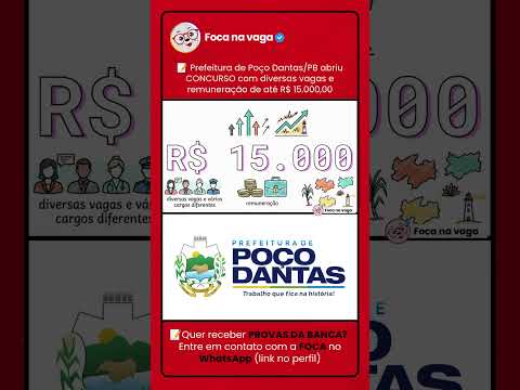 CONCURSO PÚBLICO DA PREFEITURA DE POÇO DANTAS/PB: EDITAL PUBLICADO NO SERTÃO PARAIBANO!