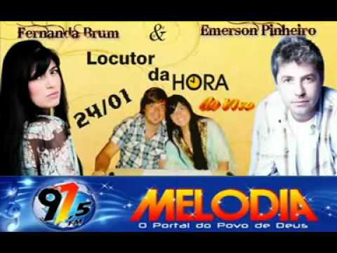 Fernanda Brum e Emerson Pinheiro - Locutores por um dia na Rádio Melodia