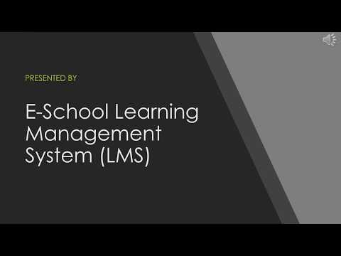 E-School Learning Managment System Demo