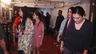 Sanjay Dutt Family Spotted At Izumi Restaurant In Bandra