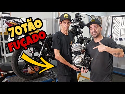CG150 COM PISTÃO DE CRF230 CURSADÃO 70MM👀😰